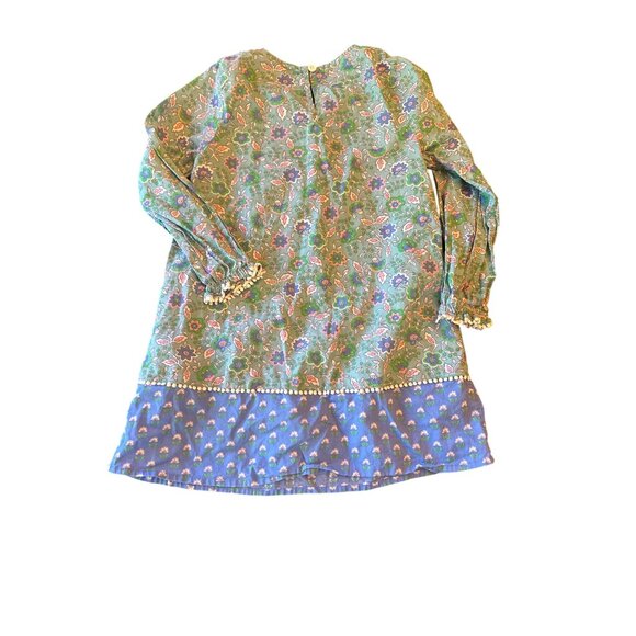Mini Boden Girls Floral Patterned Dress Size 5-6Y Tassel Detail Cotton - Picture 5 of 5